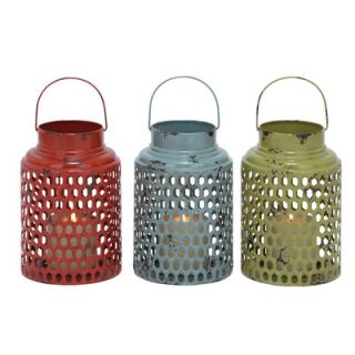 Woodland Imports Metal Lanterns (Set of 3)
