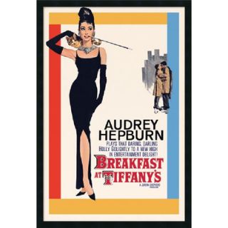 Hepburn  Breakfast at Tiffanys Framed Print Art   37.66 x 25.66