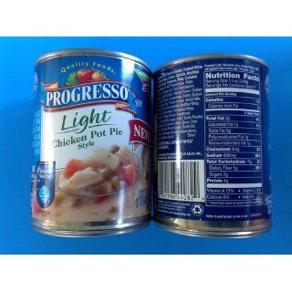 Progresso Light Soup, Chicken Pot Pie Style, 18.5 Ounce Cans (Pack of 12)  Packaged Chowders Soups  Grocery & Gourmet Food