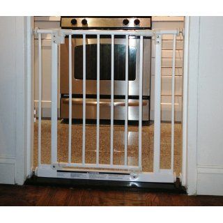 North States Supergate Easy Close Metal Gate, White  Indoor Safety Gates  Baby