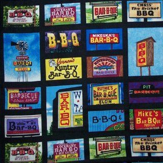 40" x 44" Fabric, State Art US #724 Pit Stops Barbecue, Fabric  Other Products  
