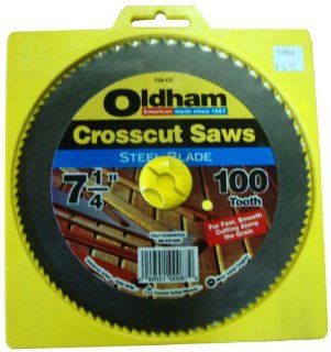 Oldham 725CC 7 Inch 100T Steel Saw Blade, Crosscut   Circular Saw Blades  