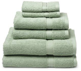 Pike Street 100 Percent Egyptian Cotton 725 Gram 6 Piece Towel Set, Pale Green  
