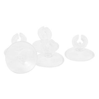 5 Pieces Aqurium Air Hose Clip Plastic Suction Cups for 0.24" Dia Tube  Aquarium Decor Ornaments 