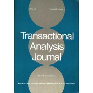 Transactional Analysis Journal (Vol 30/ No. 2 / April 2000) Carla Haimowitz Books