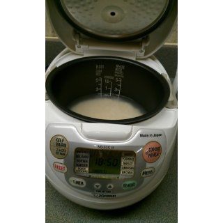Zojirushi NS ZCC10 5 1/2 Cup (Uncooked) Neuro Fuzzy Rice Cooker and Warmer, Premium White, 1.0 Liter Kitchen & Dining