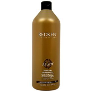 Redken All Soft Shampoo For Dry Brittle Hair 33.8 oz  Redden All Soft  Beauty