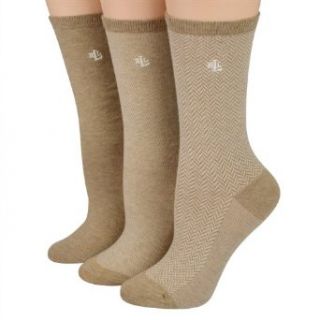 Ralph Lauren women's socks Tweed Cotton Trouser tobacco heather pairs