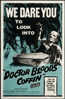 Doctor Blood’s Coffin 1961 Original Movie Poster Horror Thriller/Suspense Hazel court, Ian Hunter, Kieron Moore, Sidney J. Furie Entertainment Collectibles