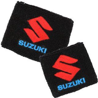 Suzuki Black Brake/Clutch Reservoir Sock Cover Set Fits GSXR, GSX R, 600, 750, 1000, 1300, Hayabusa, Katana, TL 1000, SV 650 Automotive