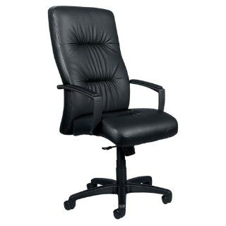 La Z Boy Leather High Back Chair on Wheels   Executive Chairs