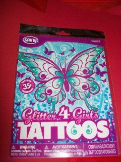 Savvi   Glitter 4 Girls Tattoos   35+ Temporary Tattoos in the Package 