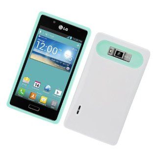 LG Splendor US730 N G L GR SKIN+WH HARD Cell Phones & Accessories