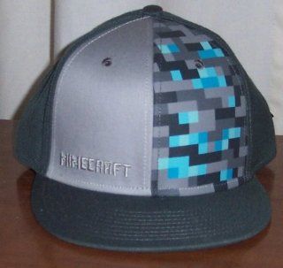 Minecraft   Snap Back Hat   DIAMOND CRAFTING (Gray   One Size) Toys & Games