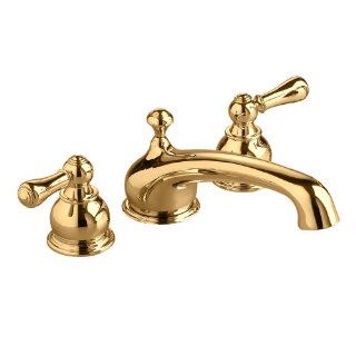 American Standard T970.732.099 Hampton Deck Mount Tub Filler Trim Kit, Polished Brass   Bathroom Sink Faucets  