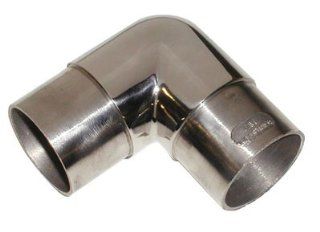 Lavi L40 732 2 2 In. Sq Flush Elbow 90 Deg   Polished Stainless Steel   Pipe Fittings  