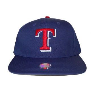 Texas Rangers Snapback MLB Hat   Blue  Sports Fan Baseball Caps  Sports & Outdoors