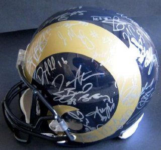 St. Louis Rams Team Signed / Autographed Pro Model Helmet   Autographed NFL Helmets  Sports Related Collectible Helmets  Sports & Outdoors