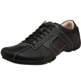 Skechers Men's Devered Casual Oxford,Black,6.5 M Shoes