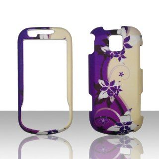 Purple Vines Samsung Intercept M910 Virgin Mobile, Sprint Case Cover Hard Phone Case Snap on Cover Rubberized Touch Faceplates Cell Phones & Accessories