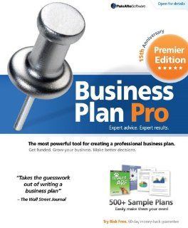 Palo Alto Business Plan Pro Premier 15th Anniversary Edition   [OLD VERSION] Software