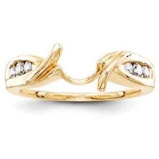 14k Yellow Gold Diamond Ring Wrap Engagement Rings Jewelry