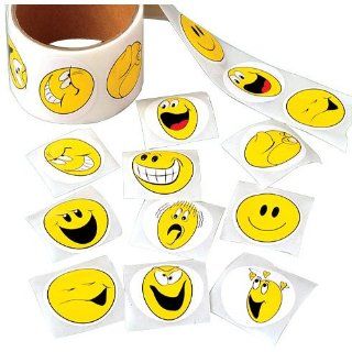 Smiley Face Sticker Rolls Toys & Games