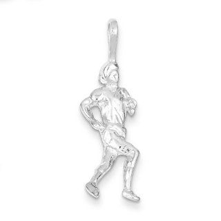 Sterling Silver Runner Pendant Jewelry