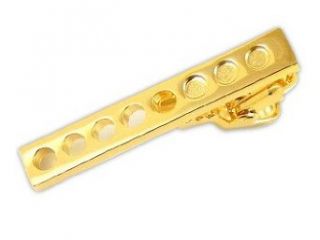 C761 Cutaway Holes Gold 1 1/2" Tie Bar Clothing