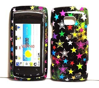 Rainbow Star Snap on Hard Protective Cover Case for Case for LG Ally VS740 Electronics