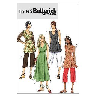 Butterick Patterns B5046 Misses' Top, Dress and Pants, Size FF (16 18 20 22)