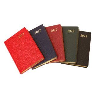 Charing Cross, D742BL, 2012, Burgundy, Diary, 7 Days, Public Holidays, Bonded Leather, 4" x 2"  Appointment Books And Planners 