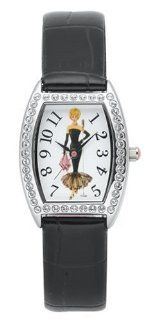 Barbie Kids' BC0239TIN Black Leather Watch classic Watches