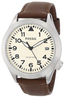 Fossil Men's AM4514 Aeroflite Analog Display Analog Quartz Brown Watch Fossil Watches