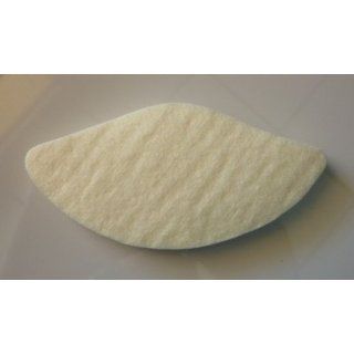 Stein's 3/8 Non Adhesive White Felt Arch Pads 50/Package #766 4350