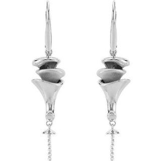 Sterling Silver Dangle Lever Back Earrings Drop Earrings Jewelry