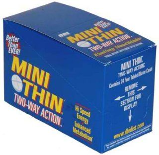 Mini Thin Two Way Action   Package 24/4caps  Energy Drinks  Grocery & Gourmet Food
