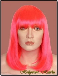 Hollywood_hair4u   Shoulder Length Full Bangs Fuchsia Pink Bob *New* Clothing