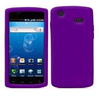 Soft Skin Case Fits Samsung I897 I896 Captivate Solid Purple AT&T Cell Phones & Accessories