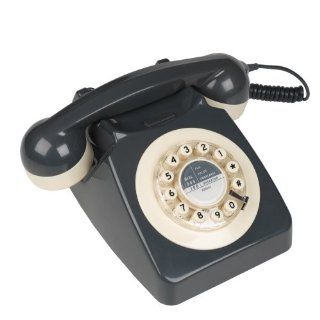 746 Nineteen Sixties Design Classic Retro Telephone   Grey  Corded Telephones  Electronics