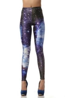 Blooms   Galaxy Colorful Calico Painting Footless Pantyhose Leggings Quality Assurance One Size Multi Color Chose (DK11) Clothing