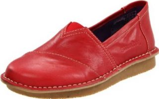 Groundhog Women's Center Cut Slip On, Ruby Red Leather, 38 EU/7 M US Loafer Flats Shoes