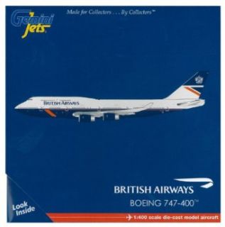 Gemini Jets British Airways 747 400 (Landor) Diecast Aircraft, 1400 Scale Toys & Games