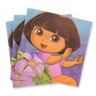 Dora The Explorer Flower Adventure Beverage Napkins   Party Supplies   16 per Pack Toys & Games