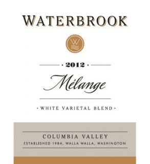 2012 Waterbrook Melange Blanc 750 mL Wine