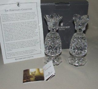 Waterford Crystal Hospitality Collection Pineapple Candlesticks Pair, "ON CLEARANCE SALE"   Candle Holder Sets