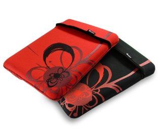E volve reversible neoprene sleeve case cover for netbook / laptop / notebook   Flare design   in size 12 & 13 inch 13.3" (26.4cm 33.78cm) / color Red / compatible with (Acer Aspire One 751 / Timeline 3810T / 3410 / 2920 / 2930 / 3935 / Extensa 