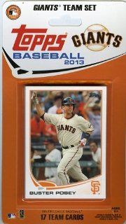 San Francisco Giants 2013 Topps MLB Baseball Limited Edition Factory Sealed 17 Card Complete Team Set Sports Collectibles