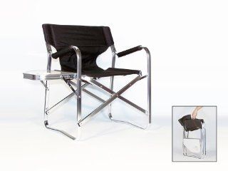 Oasis HEAVY DUTY  GRAND DADDY Director Chair with Side Table & Cup Holder 10 Years Warranty HIGH QUALITY PRODUCT A BONUS SOLAR RECHARGEABLE LED LIGHT INCLUDED WITH YOUR CHAIR   Foldup Chair