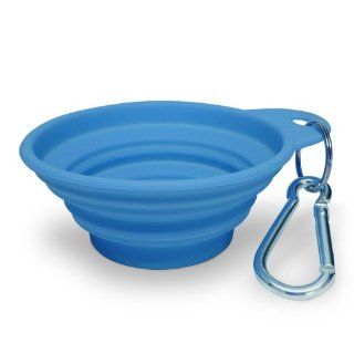 Bliss Paws Collapsible Dog Travel Bowl Berry Blue  Pet Bowls 